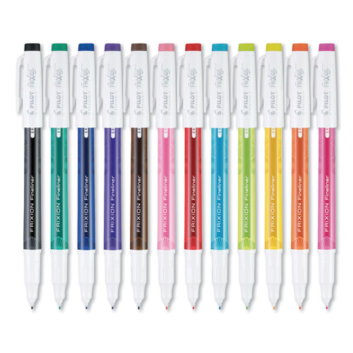 Image of Pilot® Frixion Fineliner Erasable Porous Point Pen, Stick, Fine 0.6 Mm, Assorted Ink And Barrel Colors, 72/Pack