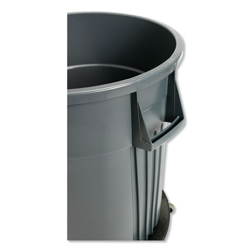 Image of Gator Plus Container, Round, Plastic, 44 gal, Gray