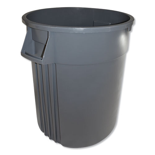 Round Plastic Indoor Commercial Gator Trash Can (Lid and wheels