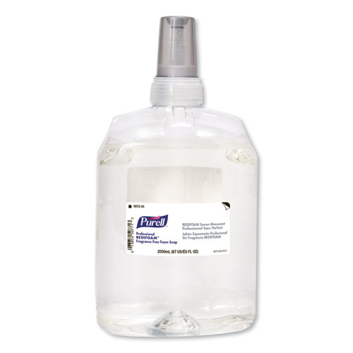 Image of Professional REDIFOAM Fragrance-Free Foam Soap, 2,000 mL, 4/Carton