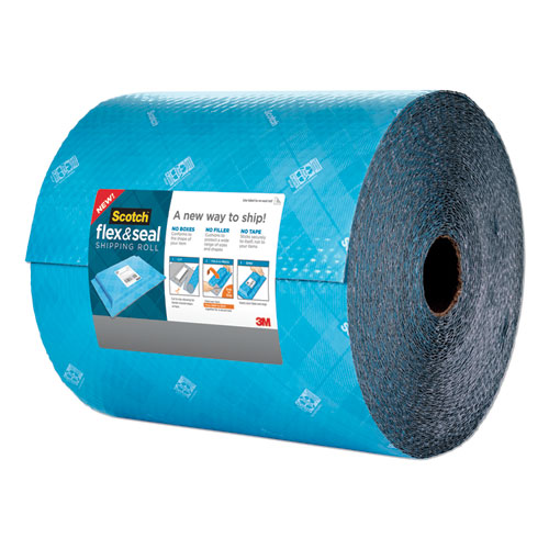 Image of Flex and Seal Shipping Roll, 15" x 200 ft, Blue/Gray