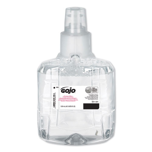 GOJO® Clear and Mild Foam Handwash Refill, For GOJO LTX-12 Dispenser, Fragrance-Free, 1,200 mL Refill, 2/Carton
