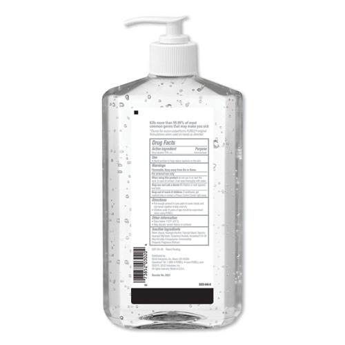 Advanced Hand Sanitizer Refreshing Gel, 20 oz Pump Bottle, Clean Scent