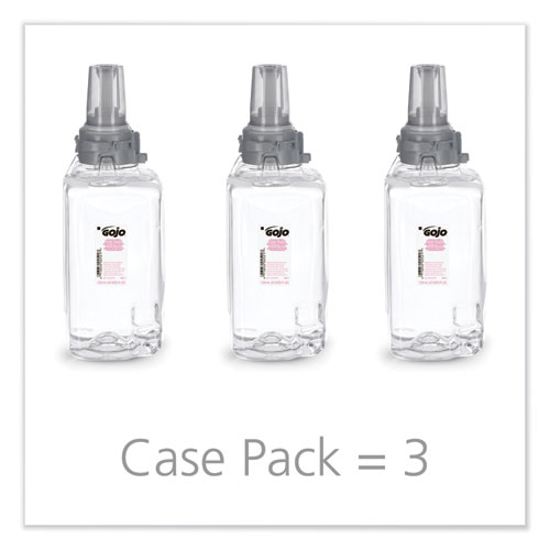 Image of Clear and Mild Foam Handwash Refill, For ADX-12 Dispenser, Fragrance-Free, 1,250 mL Refill, 3/Carton