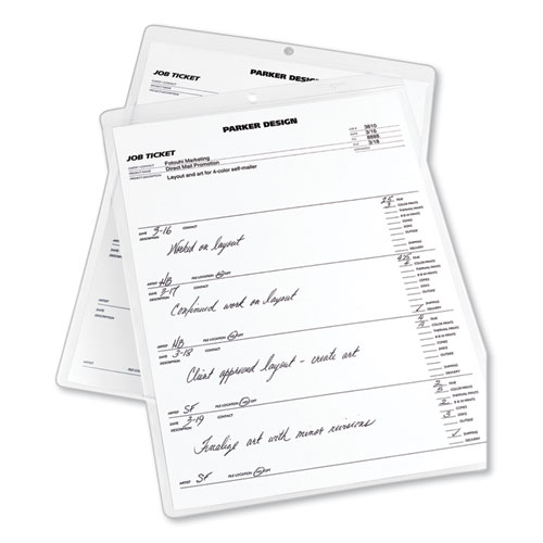 Image of Avery® Job Ticket Holders, Heavy Gauge Vinyl, 9 X 12, Clear, 10/Pack