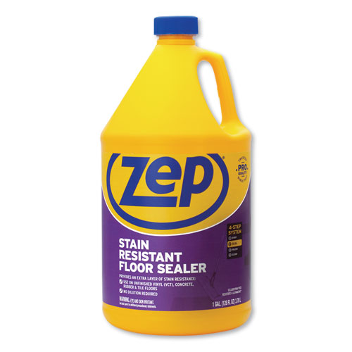 Zep Commercial® Stain Resistant Floor Sealer, Unscented, 1 Gal, 4/Carton