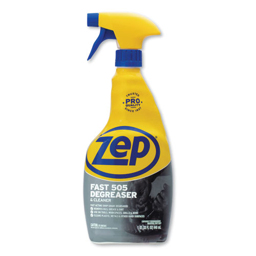 Zep Commercial® Fast 505 Cleaner And Degreaser, 32 Oz Spray Bottle, 12/Carton