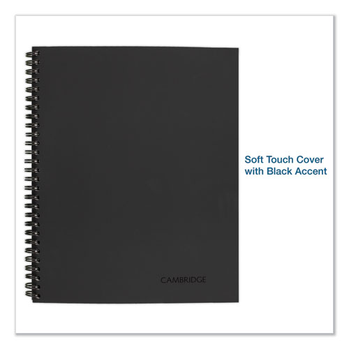 Image of Cambridge® Wirebound Guided Action Planner Notebook, 1-Subject, Project-Management Format, Dark Gray Cover, (80) 11 X 8.5 Sheets