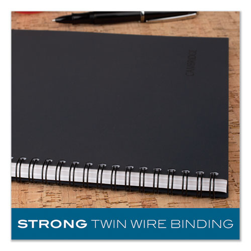 Wirebound Guided Business Notebook, Action Planner, Dark Gray, 11 x 8.5, 80 Sheets