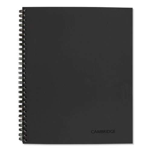 Cambridge® Wirebound Guided Action Planner Notebook, 1-Subject, Project-Management Format, Dark Gray Cover, (80) 11 X 8.5 Sheets