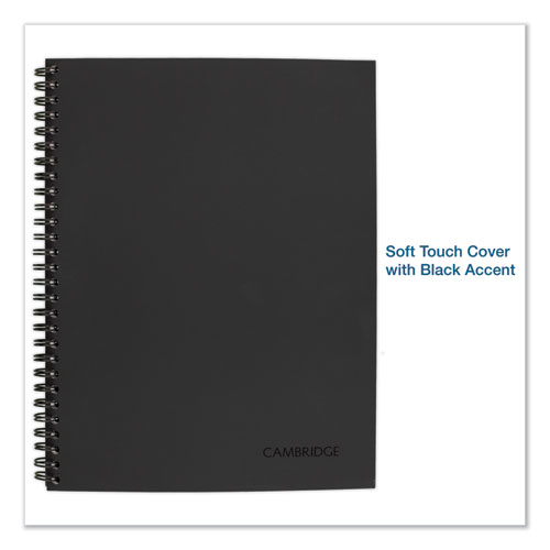 Image of Cambridge® Wirebound Guided Action Planner Notebook, 1-Subject, Project-Management Format, Dark Gray Cover, (80) 9.5 X 7.5 Sheets