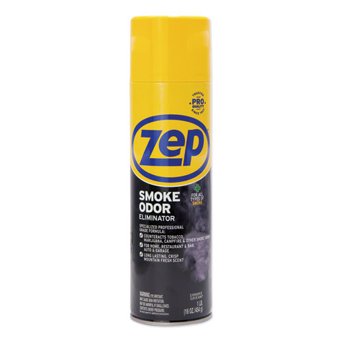 Zep Commercial® Smoke Odor Eliminator, Fresh, 16 Oz, 12/Carton