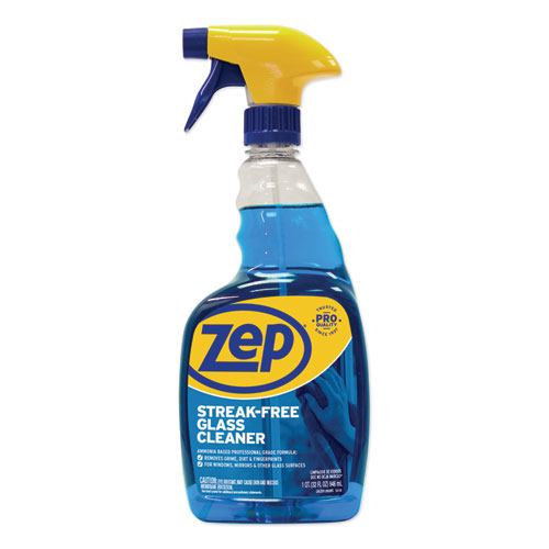 Image of Streak-Free Glass Cleaner, Pleasant Scent, 32 oz Spray Bottle, 12/Carton
