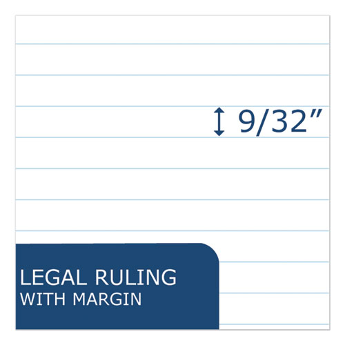 Image of Recycled Legal Pad, Wide/Legal Rule, 40 White 8.5 x 11 Sheets, Dozen