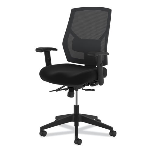 Image of Hon® Crio High-Back Task Chair With Asynchronous Control, Supports Up To 250 Lb, 18" To 22" Seat Height, Black