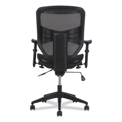 PROMINENT HIGH-BACK TASK CHAIR, 19.69" SEAT HEIGHT, SUPPORTS UP TO 250 LBS., BLACK SEAT, BLACK BACK, BLACK BASE