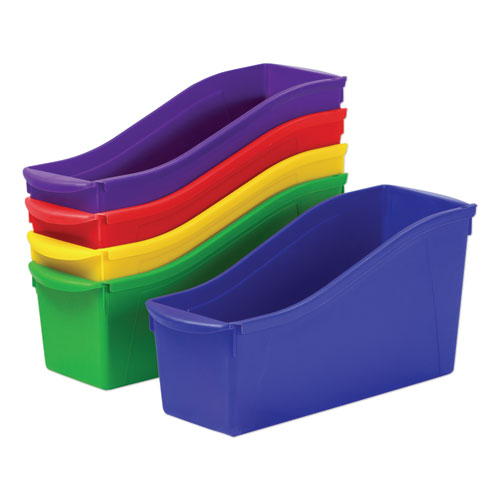 Storex Small Cubby Bin, Red, 5-Pack