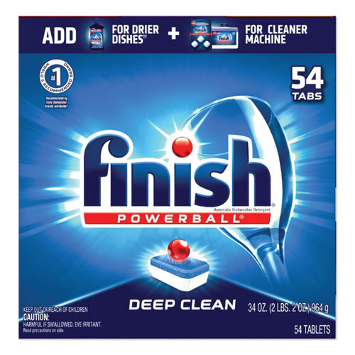 FINISH® Powerball Dishwasher Tabs, Fresh Scent, 26/Box