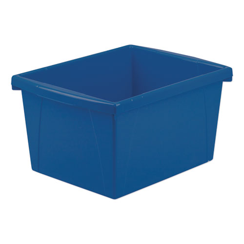 Image of Storex Storage Bins, 4 Gal, 10 X 12.63 X 7.75, Randomly Assorted Colors