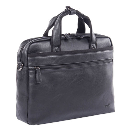 Swiss Mobility Valais Executive Briefcase, Holds Laptops 15.6", 4.75" x 4.75" x 11.5", Black