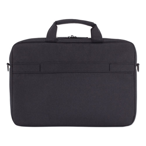 Cadence Slim Briefcase, Fits Devices Up to 15.6", Polyester, 3.5 x 3.5 x 16, Charcoal