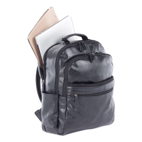 Valais Backpack, Holds Laptops 15.6", 5.5" x 5.5" x 16.5", Black