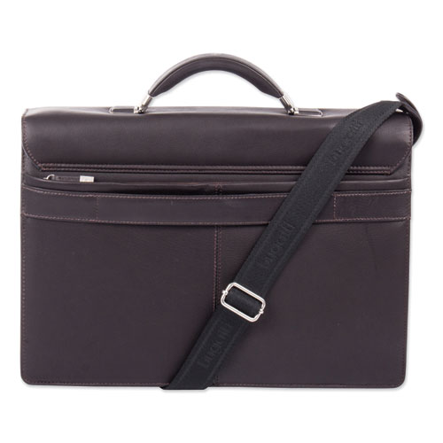 Image of Swiss Mobility Milestone Briefcase, Fits Devices Up To 15.6", Leather, 5 X 5 X 12, Brown