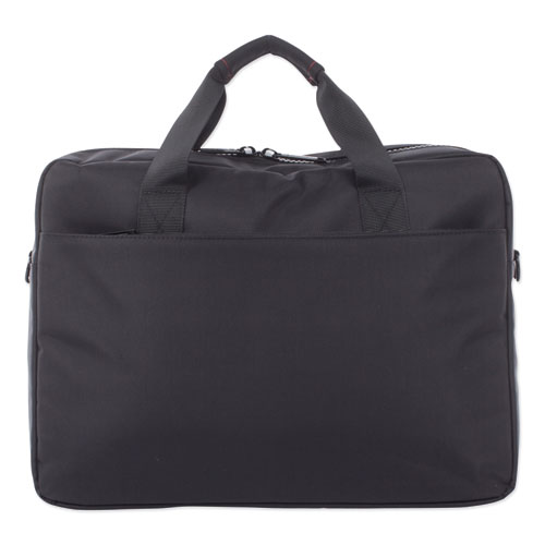 Stride Executive Briefcase, Fits Devices Up to 15.6", Polyester, 4 x 4 x 11.5, Black