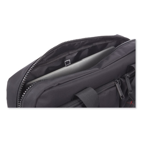 Image of Swiss Mobility Stride Executive Briefcase, Fits Devices Up To 15.6", Polyester, 4 X 4 X 11.5, Black