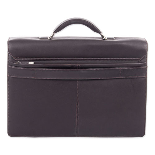 Image of Swiss Mobility Milestone Briefcase, Fits Devices Up To 15.6", Leather, 5 X 5 X 12, Brown