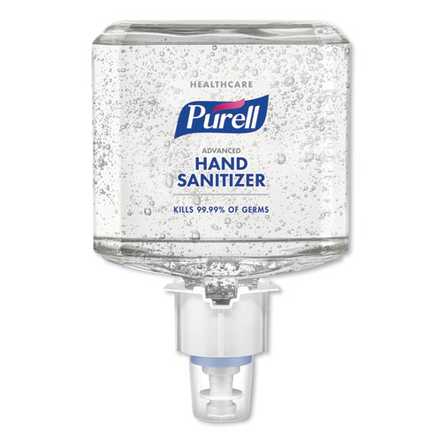 PURELL® Healthcare Advanced Gel Hand Sanitizer, 1,200 mL, Clean Scent, For ES4 Dispensers, 2/Carton