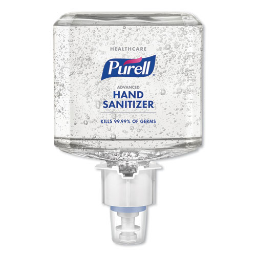 Healthcare Advanced Gel Hand Sanitizer, 1,200 mL, Clean Scent, For ES6 Dispensers, 2/Carton