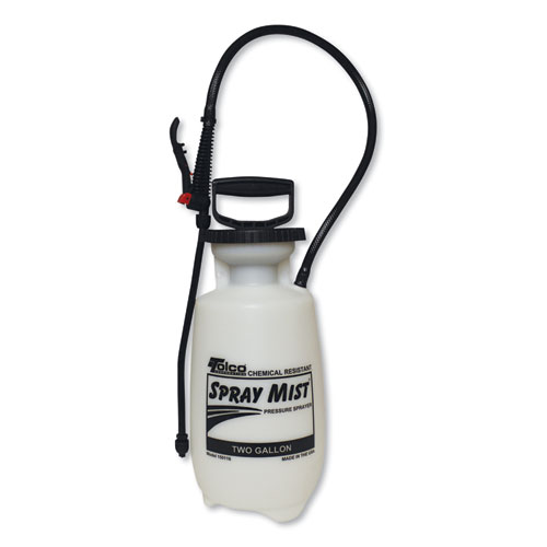 Tolco® Chemical Resistant Tank Sprayer, 2 Gal, 0.63" X 28" Hose, White