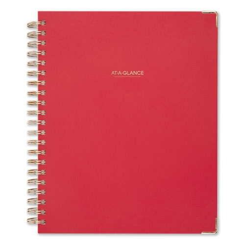 AT-A-GLANCE® Harmony Weekly/Monthly Hardcover Planner, 6.88 x 8.75, Berry, 2021-2022