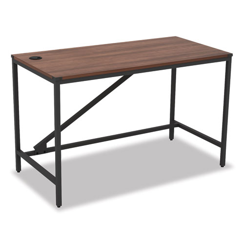 Image of Industrial Series Table Desk, 47.25" x 23.63" x 29.5", Modern Walnut