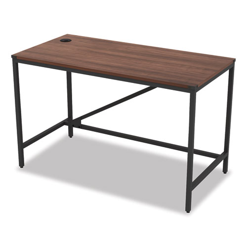 Image of Industrial Series Table Desk, 47.25" x 23.63" x 29.5", Modern Walnut
