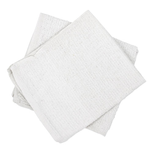 HOSPECO® Counter Cloth/Bar Mop, 15.5 x 17, White, Cotton, 60/Carton