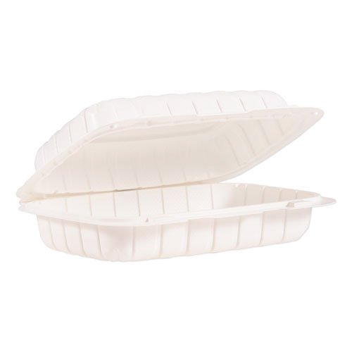 Hinged Lid Containers, Hoagie Container, 6.5 x 9 x 2.8, White, 200/Carton
