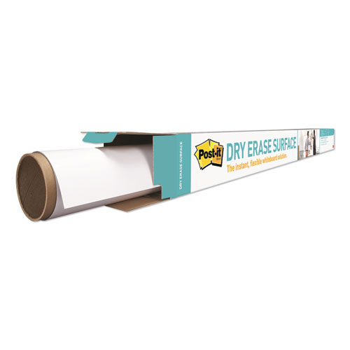 Dry Erase Surface with Adhesive Backing, 72" x 48", White
