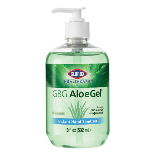 Clorox GBG AloeGel Instant Gel Hand Sanitizer, 18 oz Bottle