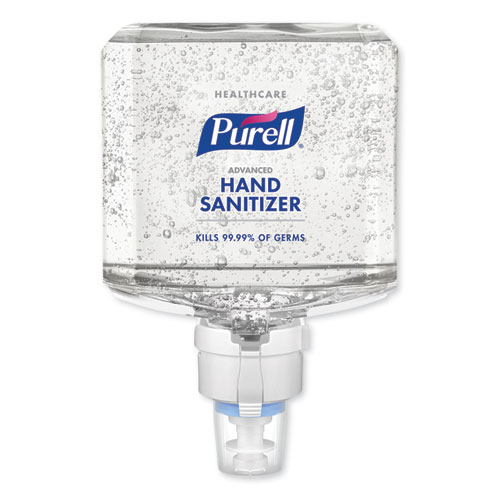 Healthcare Advanced Gel Hand Sanitizer, 1,200 mL, Clean Scent, For ES8 Dispensers, 2/Carton