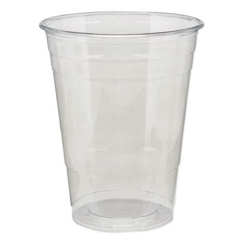 CLEAR PLASTIC PETE CUPS, COLD, 16OZ, 25/SLEEVE, 20 SLEEVES/CARTON