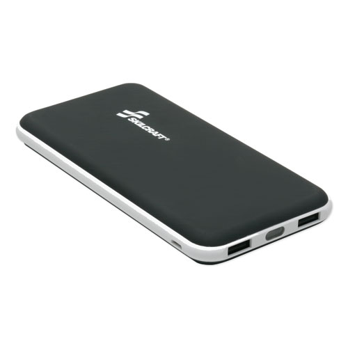 6140016728907 SKILCRAFT Portable Power Pack, USB, 12,000 mAh, Black