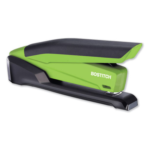 InPower Spring-Powered Desktop Stapler, 20-Sheet Capacity, Green