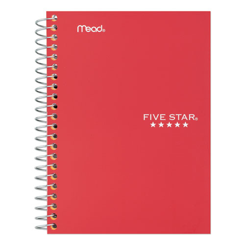 Image of Five Star® Wirebound Notebook With Two Pockets, 2-Subject, Medium/College Rule, Randomly Assorted Cover Color, (100) 9.5 X 6 Sheets