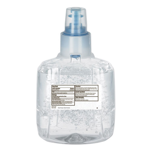 Image of Advanced Hand Sanitizer Green Certified Gel Refill, For LTX-12 Dispensers, 1,200 mL, Fragrance-Free, 2/Carton