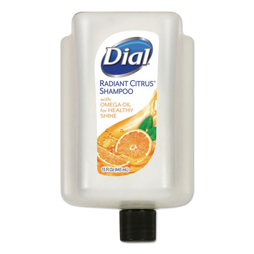 Dial® Professional Radiant Citrus Shampoo Refill For Versa Dispenser, 15 Oz, 6/Carton