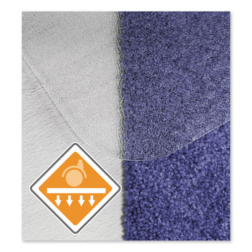 Cleartex Unomat Anti-Slip Chair Mat for Hard Floors/Flat Pile Carpets, 60 x 48, Clear
