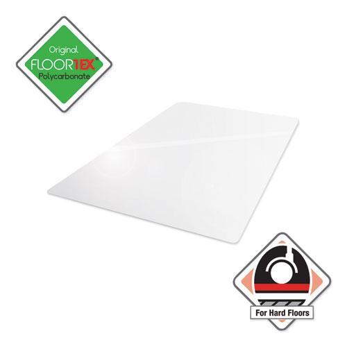 Image of Cleartex Ultimat XXL Polycarbonate Chair Mat for Hard Floors, 60 x 60, Clear