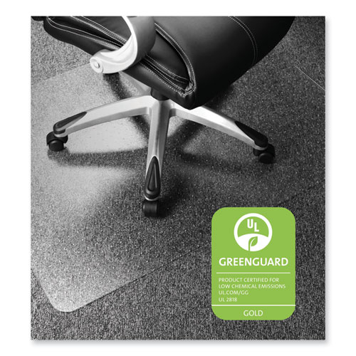 CLEARTEX ULTIMAT POLYCARBONATE CHAIR MAT FOR LOW/MEDIUM PILE CARPET, 35 X 47, CLEAR
